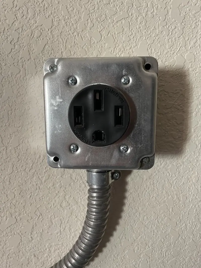 NEMA 14-50 outlet installed for Electrical Panel Upgrade in Tooele